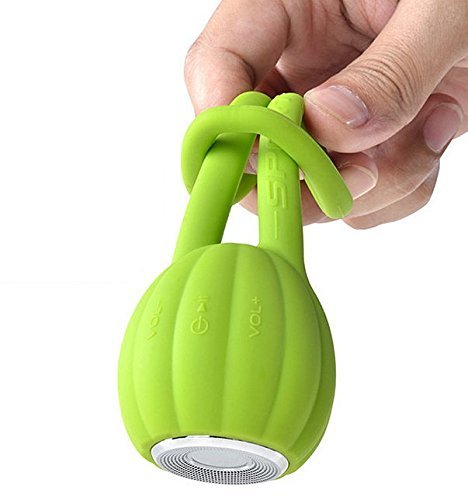 Smileto Portable Mini Outdoor Silicone Waterproof Wireless Bluetooth Speaker With Plug-in Card USB Charging Cable... N7