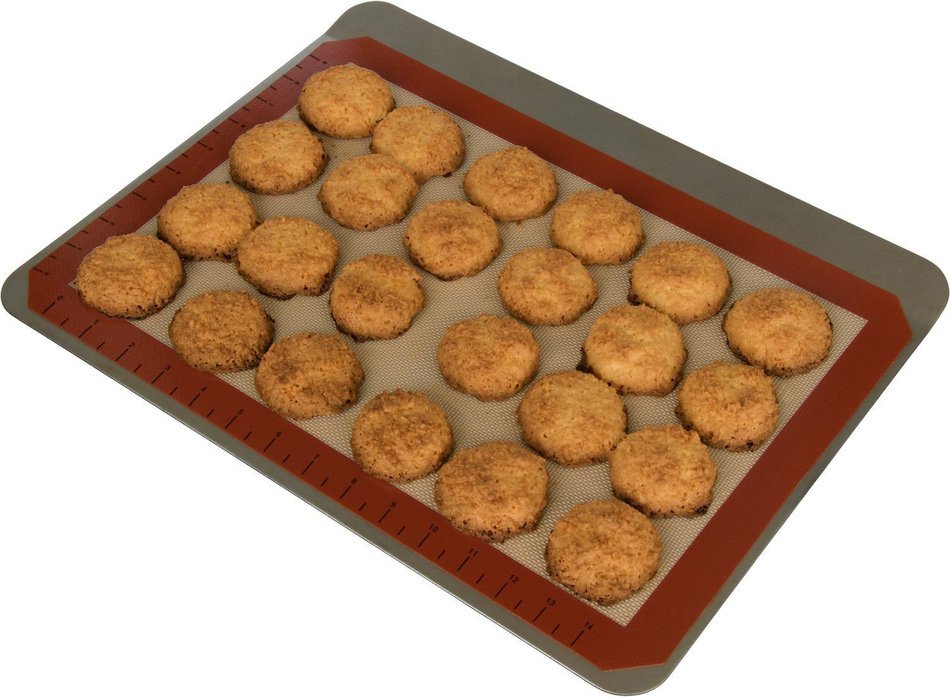 Silicone Baking Mat (Set of 3) with Measurements - 2 Standard Half Sheets, 1 Small Quarter Sheet - Non Stick Heat... N6