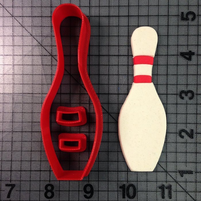 Bowling Pin Cookie Cutter Set (3 inches) N2
