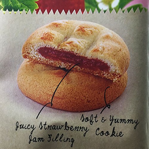 10 PCS 4.2 oz. DISTINCTIVE TASTE SOFT &YUMMY JUICY STRAWBERRY JAM FILLED COOKIES N4