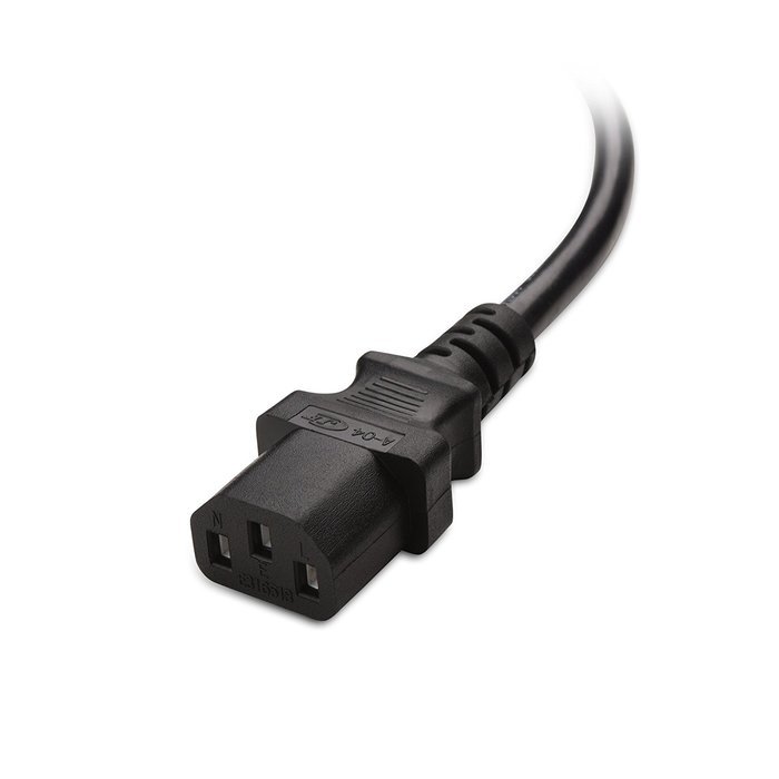 Cable Matters 2-Pack Heavy Duty Computer Monitor Power Cord in 10 Feet (NEMA 5&ndash;15P to IEC C13) N4