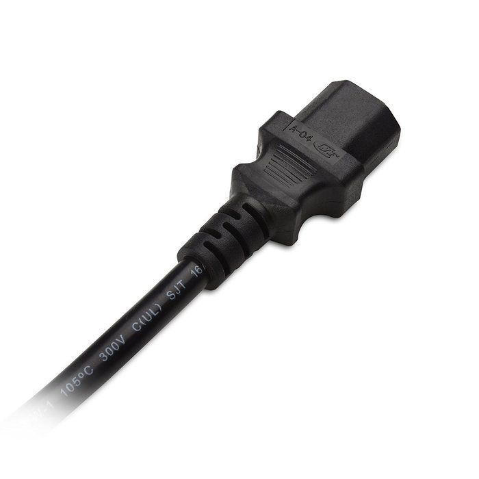 Cable Matters 2-Pack Heavy Duty Computer Monitor Power Cord in 10 Feet (NEMA 5&ndash;15P to IEC C13) N5