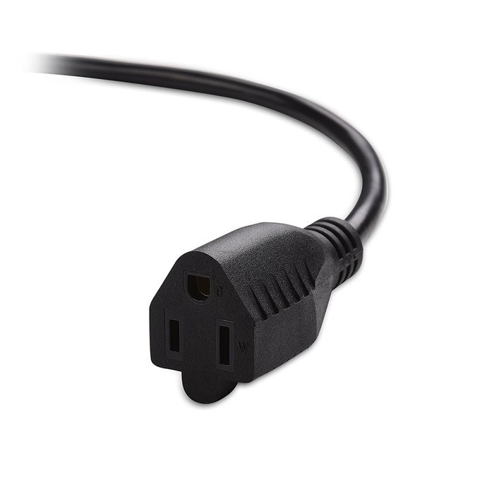 Cable Matters 2-Pack Heavy Duty Computer Monitor Power Cord in 10 Feet (NEMA 5&ndash;15P to IEC C13) N20