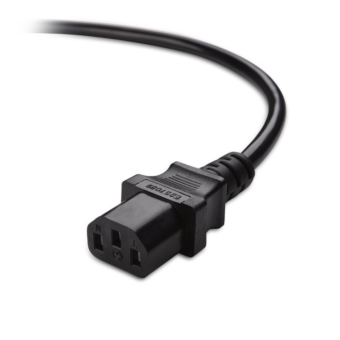 Cable Matters 2-Pack Heavy Duty Computer Monitor Power Cord in 10 Feet (NEMA 5&ndash;15P to IEC C13) N24