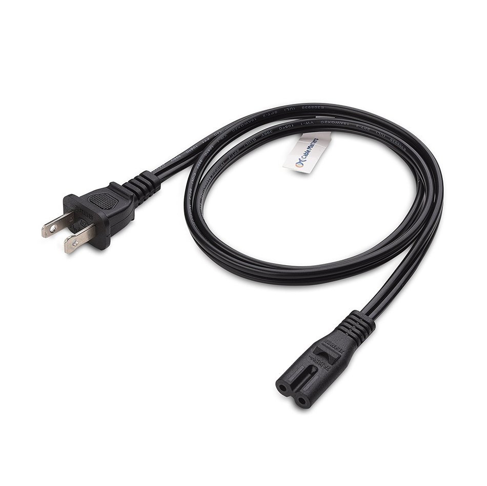 Cable Matters 2-Pack Heavy Duty Computer Monitor Power Cord in 10 Feet (NEMA 5&ndash;15P to IEC C13) N33
