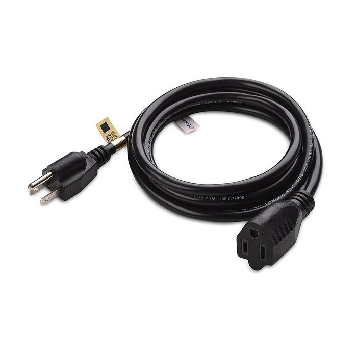 Cable Matters 2-Pack Heavy Duty Computer Monitor Power Cord in 10 Feet (NEMA 5&ndash;15P to IEC C13) N41
