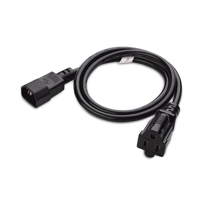 Cable Matters 2-Pack Heavy Duty Computer Monitor Power Cord in 10 Feet (NEMA 5&ndash;15P to IEC C13) N54