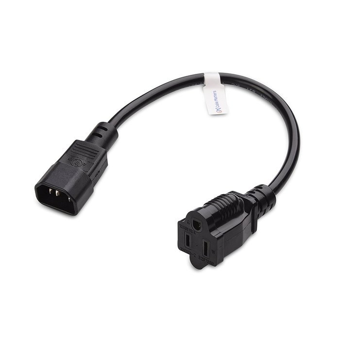 Cable Matters 2-Pack Heavy Duty Computer Monitor Power Cord in 10 Feet (NEMA 5&ndash;15P to IEC C13) N70