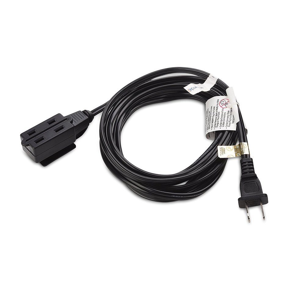 Cable Matters 2-Pack Heavy Duty Computer Monitor Power Cord in 10 Feet (NEMA 5&ndash;15P to IEC C13) N72