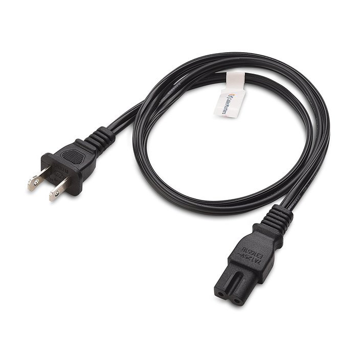 Cable Matters 2-Pack Heavy Duty Computer Monitor Power Cord in 10 Feet (NEMA 5&ndash;15P to IEC C13) N76