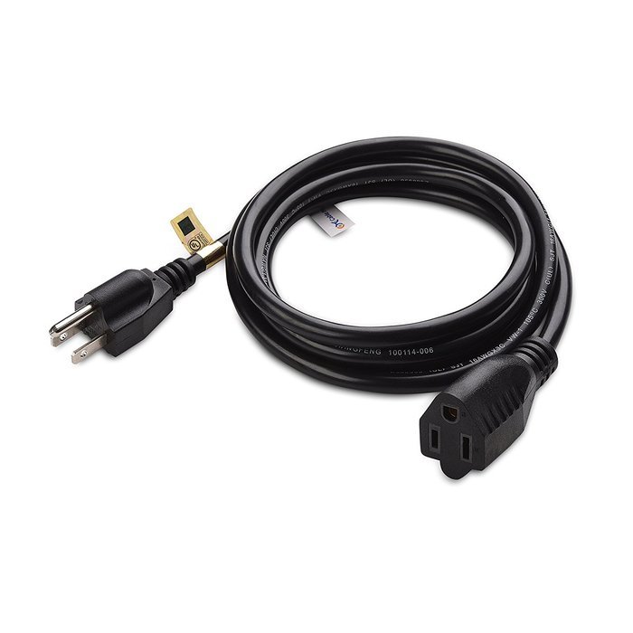 Cable Matters 2-Pack Heavy Duty Computer Monitor Power Cord in 10 Feet (NEMA 5&ndash;15P to IEC C13) N81