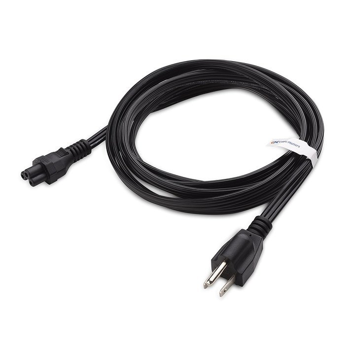 Cable Matters 2-Pack Heavy Duty Computer Monitor Power Cord in 10 Feet (NEMA 5&ndash;15P to IEC C13) N87