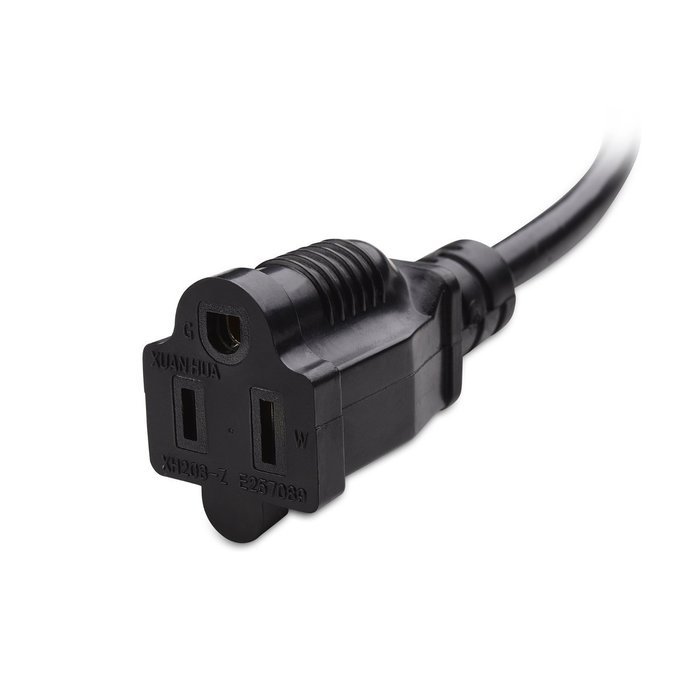 Cable Matters 2-Pack Heavy Duty Computer Monitor Power Cord in 10 Feet (NEMA 5&ndash;15P to IEC C13) N91