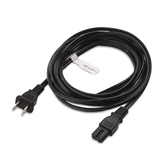 Cable Matters 2-Pack Heavy Duty Computer Monitor Power Cord in 10 Feet (NEMA 5&ndash;15P to IEC C13) N97