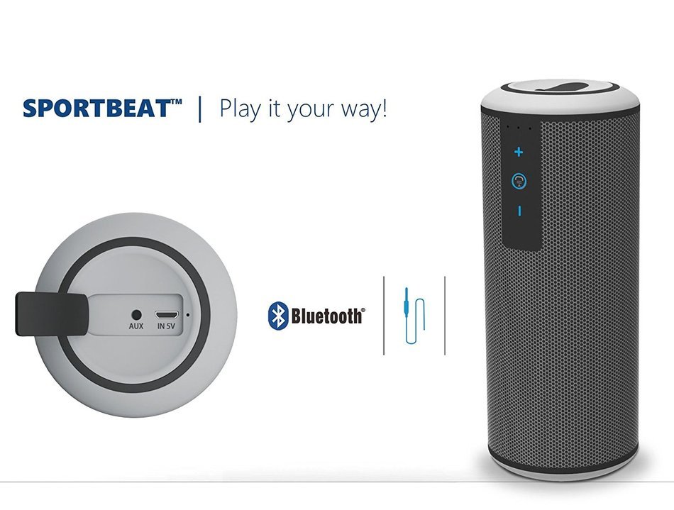 SportBeat PRO Bluetooth 4.0 Wireless Speaker [IPX4 Rating for Indoor/Outdoor Use]
