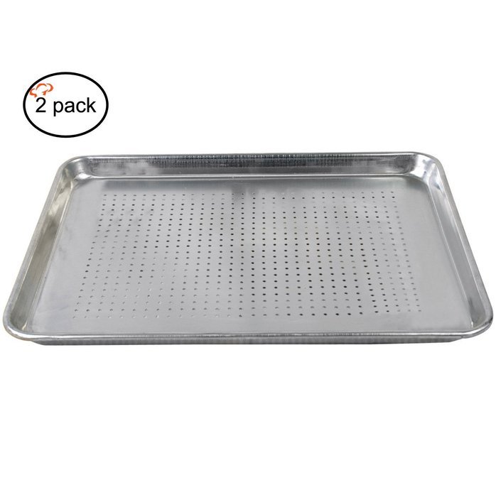 Tiger Chef Full Size Aluminum Sheet Pan - Commercial Bakery Equipment Cake Pans - NSF Approved 1 Dozen (12, 18... N10