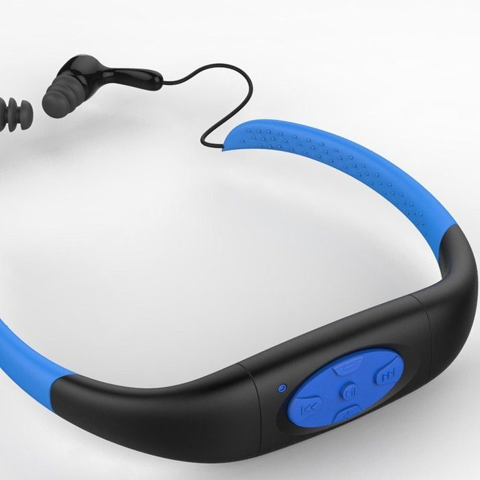 JINBEST Upgraded Waterproof Sport 4GB FM MP3 Music Player Earphone for Underwater Swimming Diving Swimming, Surfing... N8