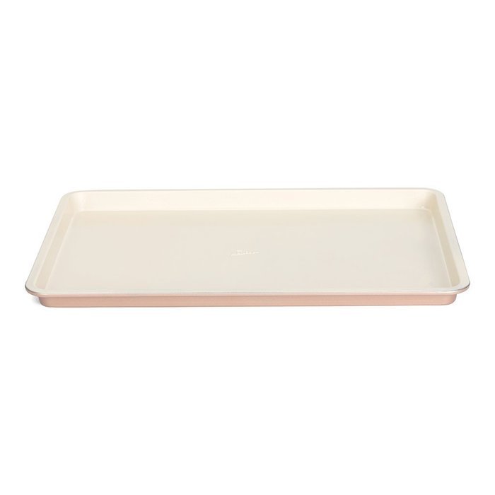 Patisse 03339 Ceramic Jelly Roll Pan with Non-Stick Surface, Cream/Copper