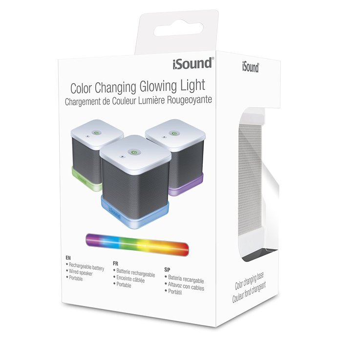 iSound iGlowSound Cube Wired Speaker (white) N7