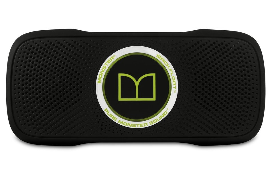 Monster SuperStar BackFloat High Definition Bluetooth Waterproof Floating Speaker - Black and Light Blue N15