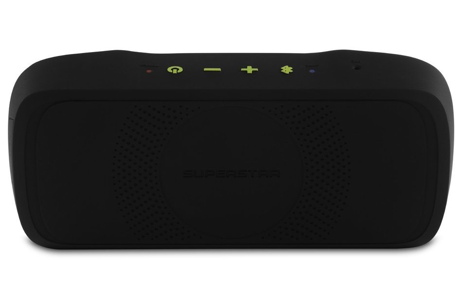 Monster SuperStar BackFloat High Definition Bluetooth Waterproof Floating Speaker - Black and Light Blue N17