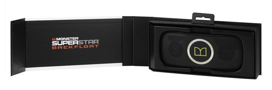 Monster SuperStar BackFloat High Definition Bluetooth Waterproof Floating Speaker - Black and Light Blue N20