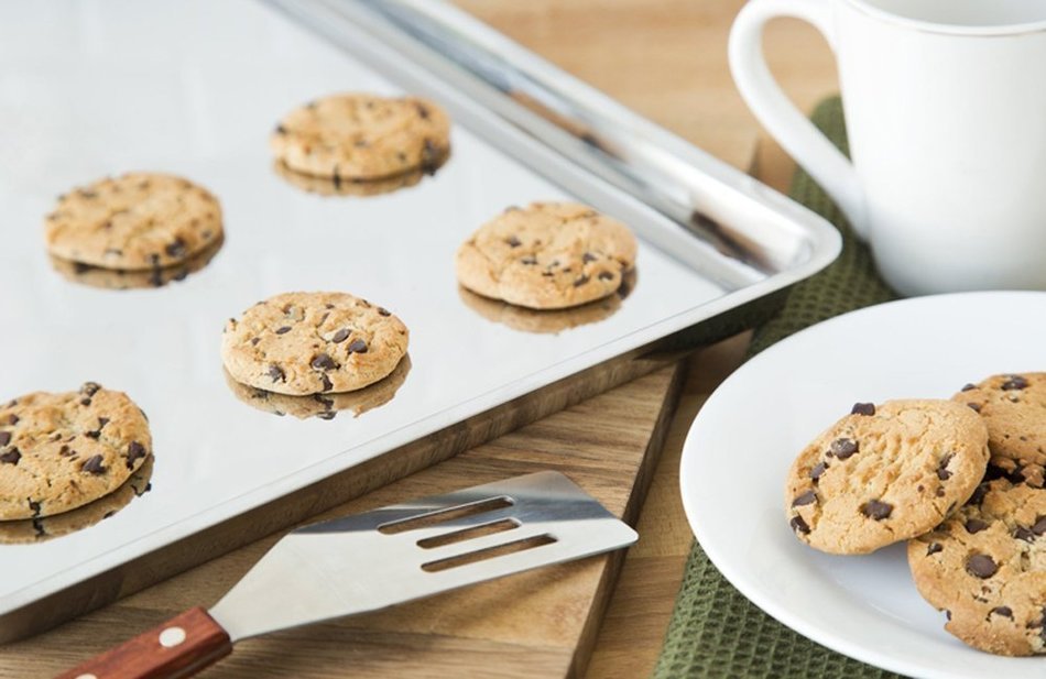 INTBUYING Bakeware Cookie Pan -Stainless Steel 14 Inch x 10 Inch Jelly Roll Baking Pan (Item 249173) N2