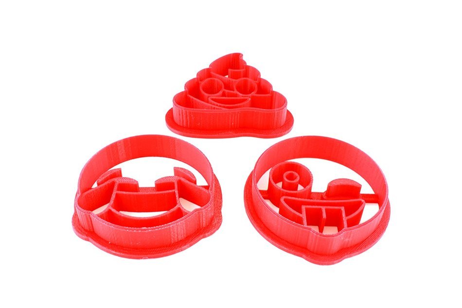 3-Pack Funny Emoji Cookie Cutters N4