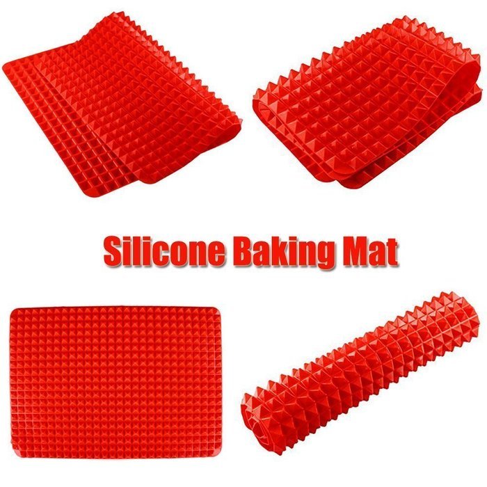 Life Up High Temperature Non-stick Unique Silicone Grill Mat for Charcoal Grill,Outdoor BBQ with Baking Mat for... N6