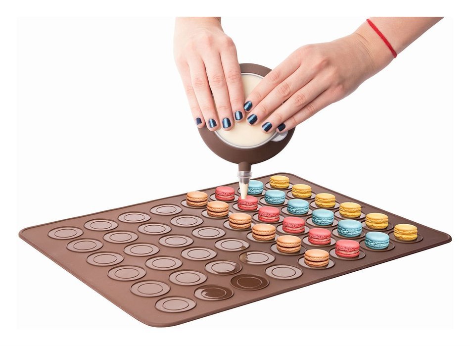 Silicone Macaron Set Pastry Baking Sheet Decorating Cake Cookie Non-Stick Kit Kitchen Tools