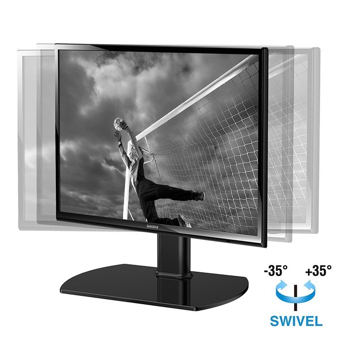 Fenge Swivel Universal TV Stand/Base Tabletop TV Stand with mount for 32 to 65 inch Flat screen Tvs/xbox One/tv... N15