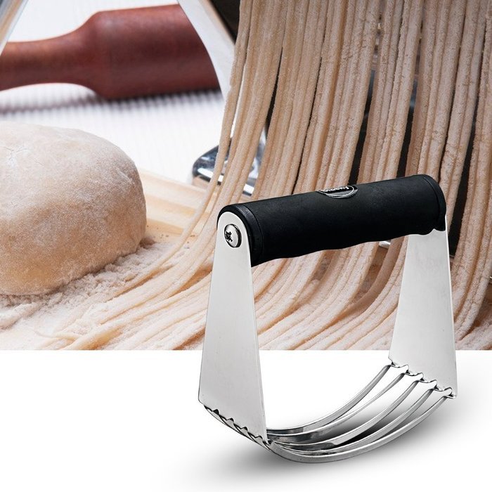 Siasky Dough Blender Stainless Steel - Professional Kitchen Ergonomic Baking Round Soft-grip Handle Pastry Cutter... N5