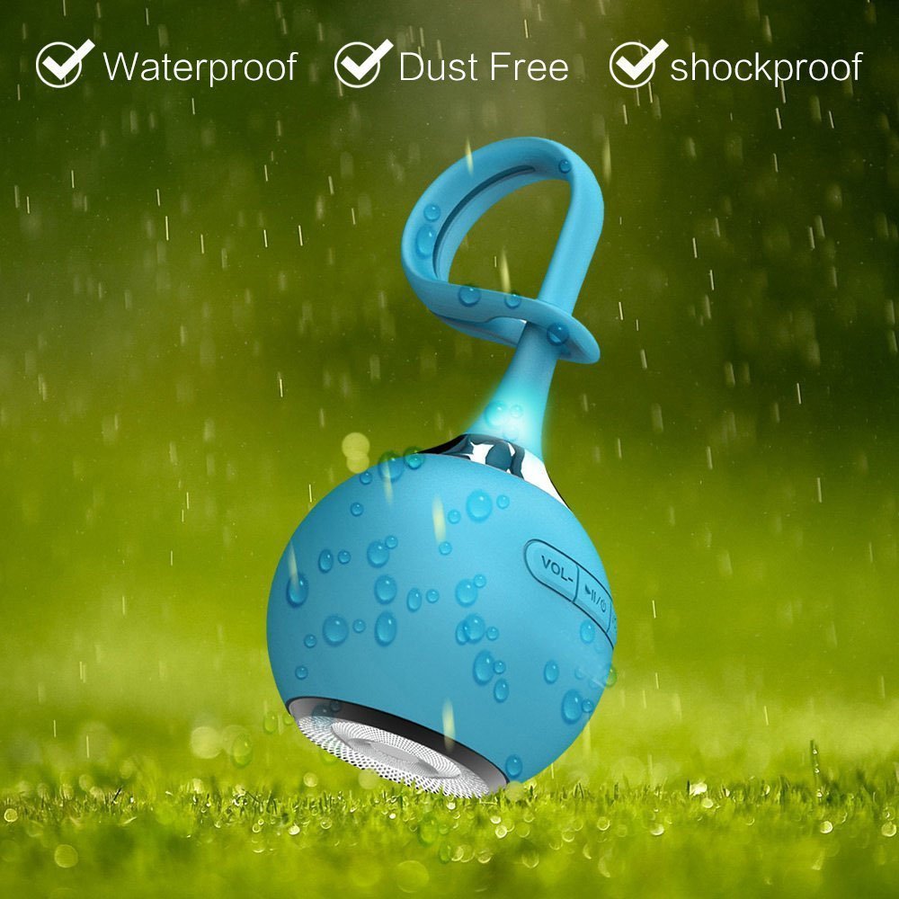 Boomer Vivi Waterproof Wireless Bluetooth Speaker B For Portable Outdoor Or Shower With