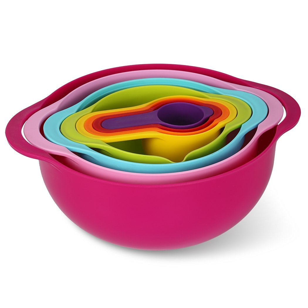 Mixing Bowl Set Mcirco Mixing Bowls Multi Color Nesting Bowl Set Large Plastic Bowl Colorful 3904