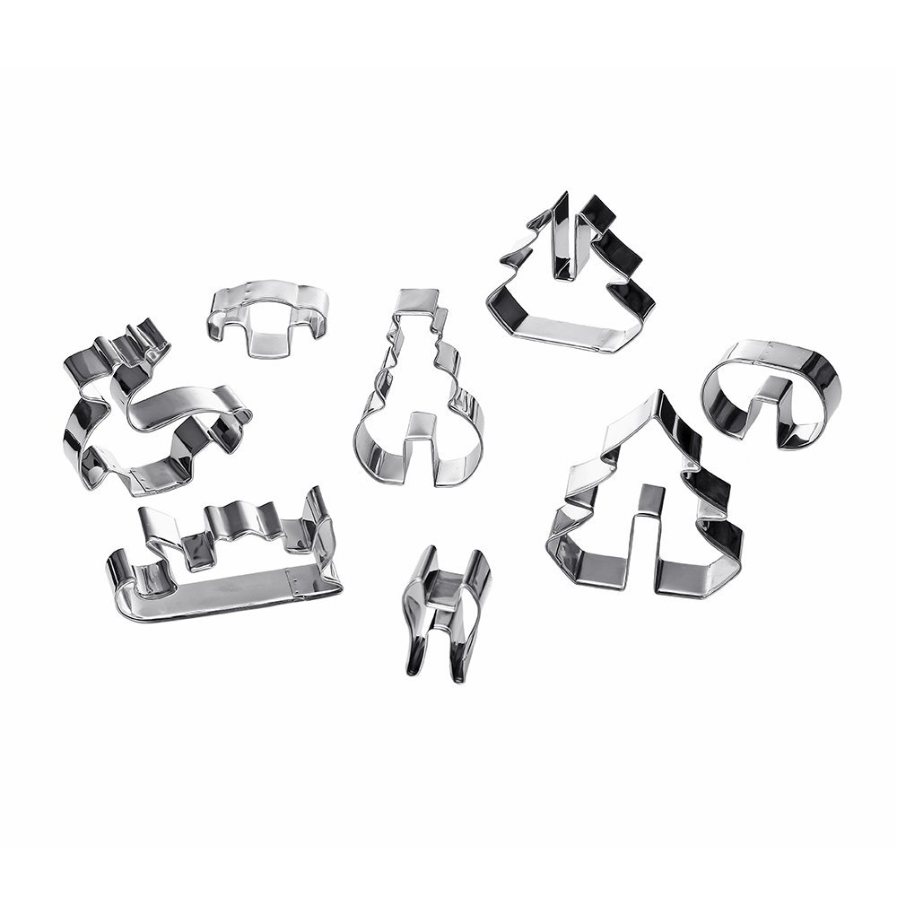 DECORA 8 Pieces Stainless Steel 3D Christmas Cookie Cutter Set Free decora-8-pieces-stainless-steel-3d-christmas-cookie-cutter-set-free