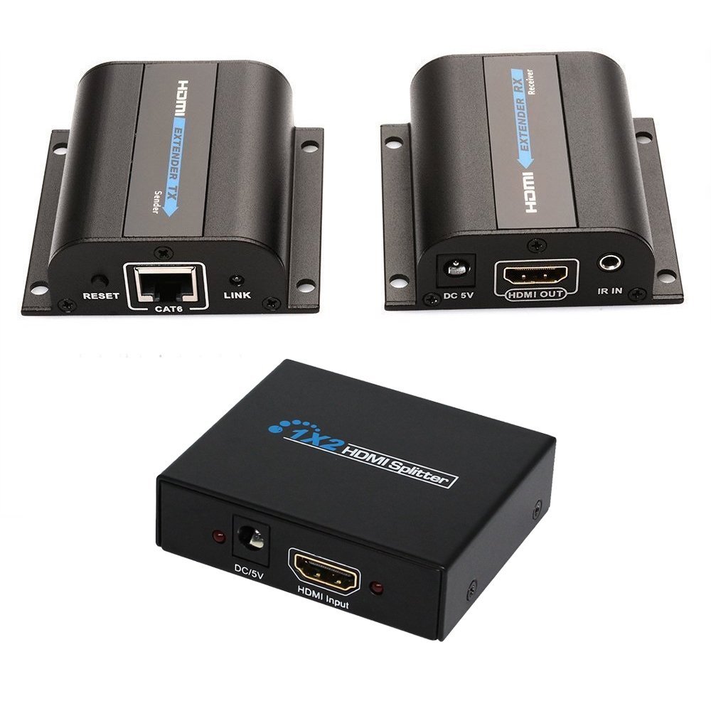 Agptek M Hdmi Network Extender Over Single Cable With Ir Cat E