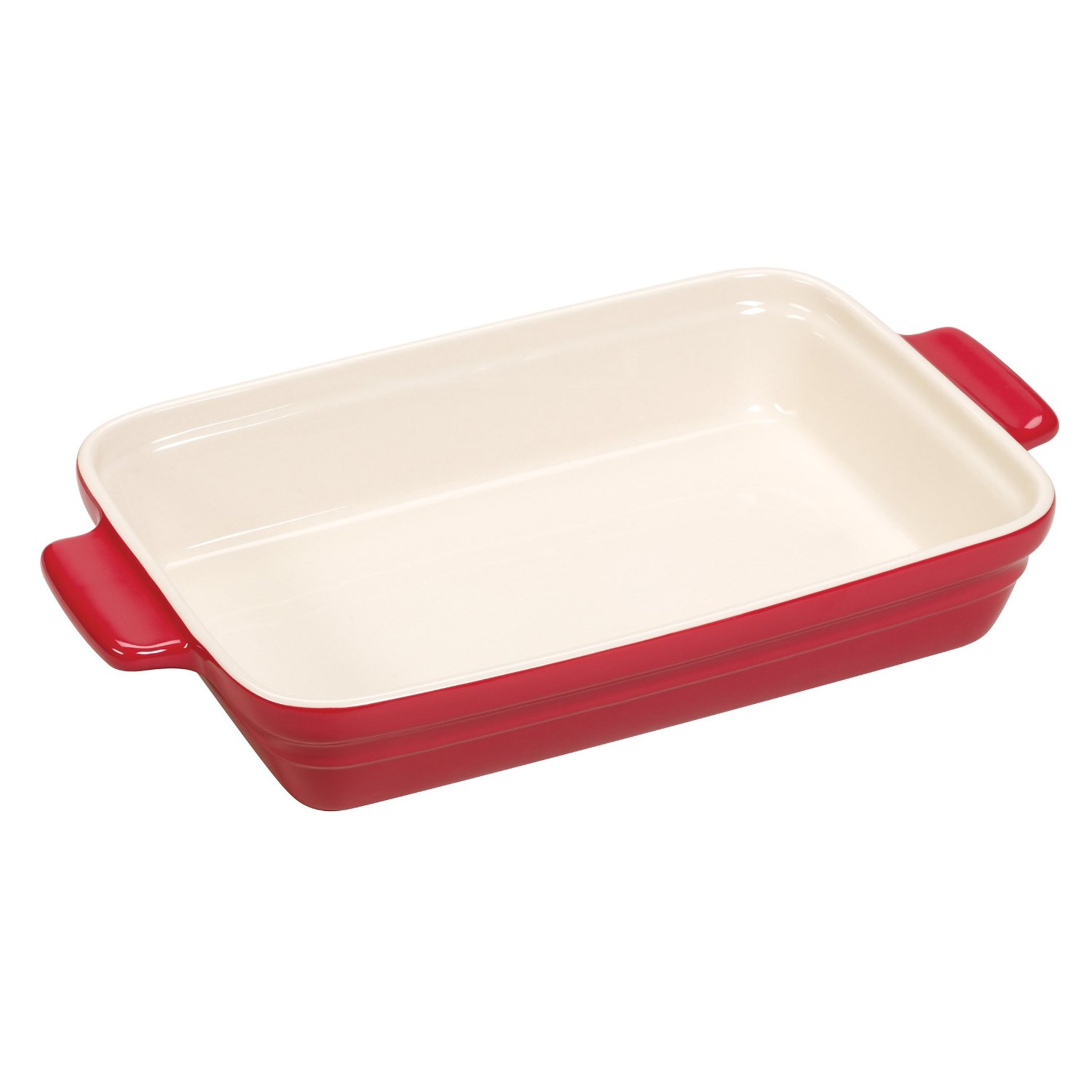 Baker's Advantage Ceramic Rectangular Baker, 9-by-13-Inch, Red free ...