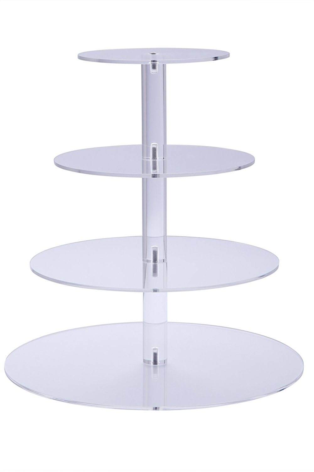 Bonnoces Premium 5 Tier Acrylic Round Dessert Standcupcake Stand Towerpastry Serving Platter 3951