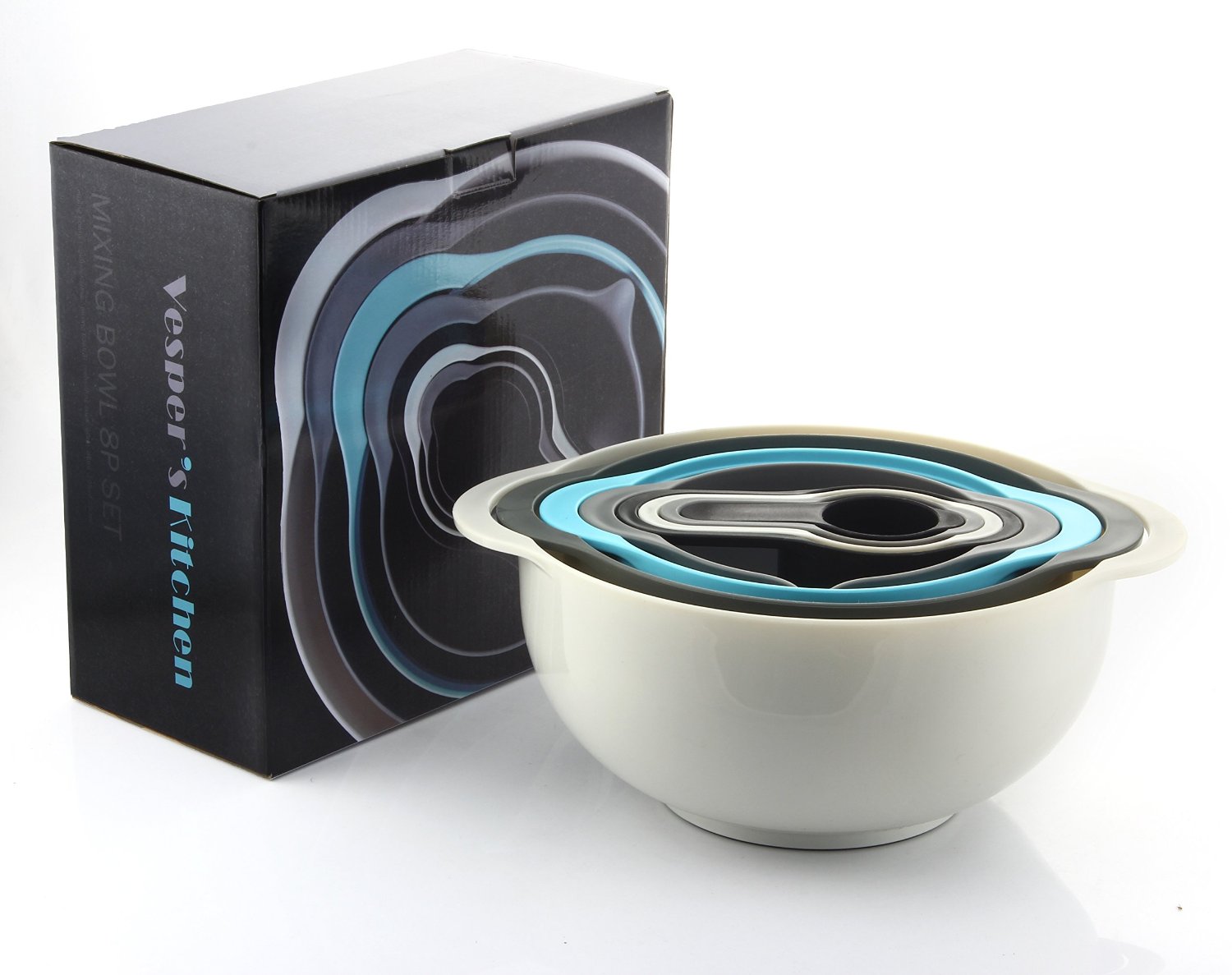 Nesting Bowls by Vesper’s Kitchen Cooking Set Best Space Saving RV