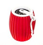 Soundshooter Bluetooth Portable Mini Speaker with a Hook in Protective Sleeve (Pink) N5