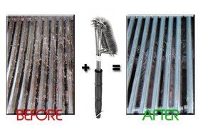 Nicscoming 18-Inch 4-Sided BBQ Grill Brush-Best Barbecue Grill Cleaner Stainless Steel Bristle with Hanging Loop N9