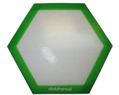 1 Green 8" Silicone Hexagon Non Stick Mat