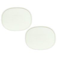Corningware F-2-PC Oval French White 2.5-qt or 1.5-qt Lid (2 Pack)