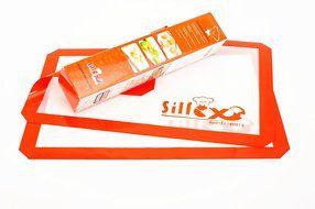 Silfox Non-stick Silicone Baking Mat Orange Color 2pk