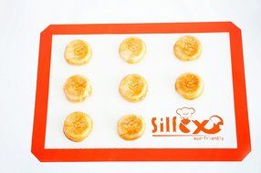 Silfox Non-stick Silicone Baking Mat Orange Color 2pk N9