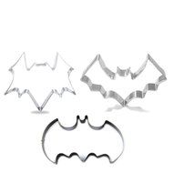 Wocuz Batman Cookie Cutters Stainless Steel Cookie Cutter Fondant Cutters 3 Pcs