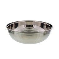 Cheftor 10qt 16&quot; Large Stainless Steel Mixing Bowl for mixing batter, kneading dough, marinades, salads and more!