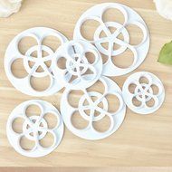 Chunshop Fondant Cake Sugarcraft Rose Flower Decorating Cookie Mold Gum Paste Cutter Tool N2