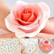 Chunshop Fondant Cake Sugarcraft Rose Flower Decorating Cookie Mold Gum Paste Cutter Tool N5