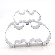 GXHUANG Batman Cookie Cutters Set - Stainless Steel, Set of 2, for Anniversary Birthday Wedding Party N4